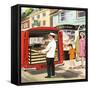 Baker's Delivery Man-null-Framed Stretched Canvas