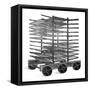 Baker's Double Rack Truck-null-Framed Stretched Canvas