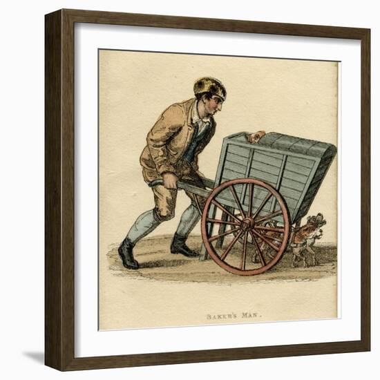 Baker's Man with Dogs-null-Framed Art Print