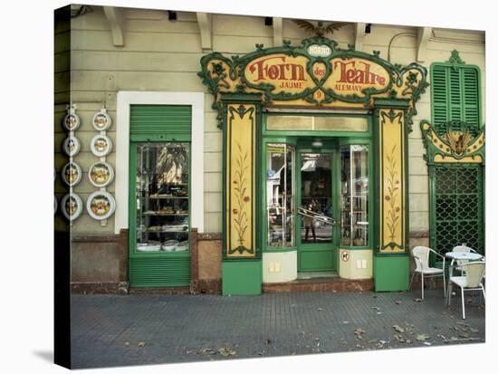 Baker's Shop, Palma, Majorca, Balearic Islands, Spain-Kathy Collins-Stretched Canvas