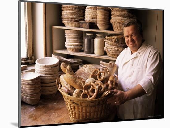 Baker with Selection of Bread, France-John Miller-Mounted Photographic Print