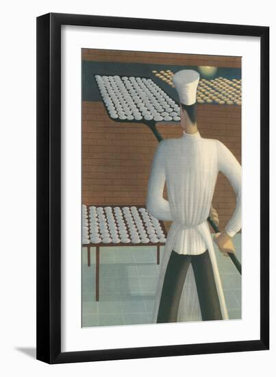 Baker with Tray of Cookies-null-Framed Art Print