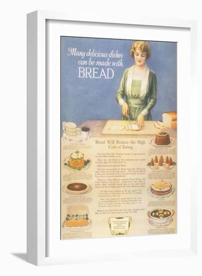 Bakers Bread, USA, 1910-null-Framed Giclee Print