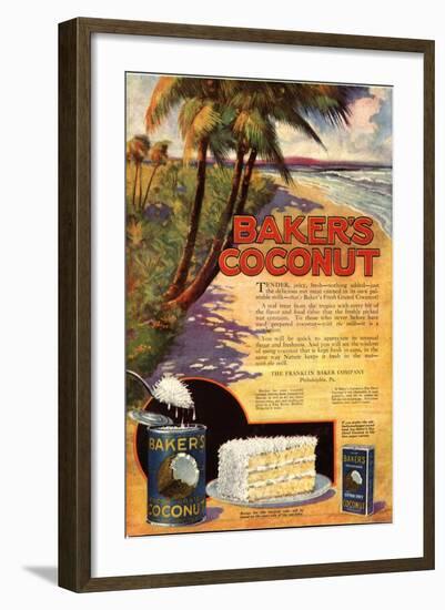 Bakers Coconuts Cakes Baking Cocoanuts, USA, 1910-null-Framed Giclee Print