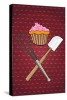 Bakers Delight Cupcake Print Poster-null-Stretched Canvas