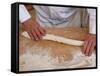 Bakers Making Loaves of Bread (Baguettes), Paris, France, Europe-null-Framed Stretched Canvas