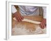 Bakers Making Loaves of Bread (Baguettes), Paris, France, Europe-null-Framed Photographic Print