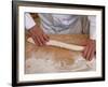 Bakers Making Loaves of Bread (Baguettes), Paris, France, Europe-null-Framed Photographic Print