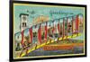 Bakersfield, California - Large Letter Scenes-Lantern Press-Framed Art Print