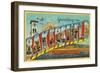 Bakersfield, California - Large Letter Scenes-Lantern Press-Framed Art Print