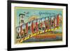 Bakersfield, California - Large Letter Scenes-Lantern Press-Framed Premium Giclee Print