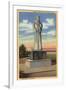 Bakersfield, California - Statue of Padre Garces in Garces Circle-Lantern Press-Framed Art Print
