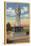 Bakersfield, California - Statue of Padre Garces in Garces Circle-Lantern Press-Stretched Canvas