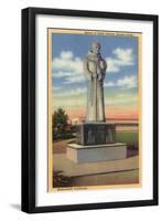 Bakersfield, California - Statue of Padre Garces in Garces Circle-Lantern Press-Framed Art Print