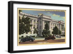 Bakersfield, California - View of the Kern County Court House-Lantern Press-Framed Art Print