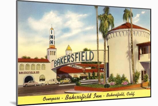 Bakersfield Inn, Bakersfield, California-null-Mounted Art Print