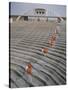 Bakersfield Junior College: Cheerleaders Practicing for Football Rally-Ralph Crane-Stretched Canvas