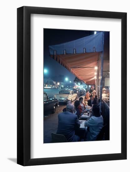 Bakery and Cafe Called Pupi's on Sunset Strip, Los Angeles, California, 1959-Ralph Crane-Framed Photographic Print