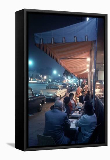 Bakery and Cafe Called Pupi's on Sunset Strip, Los Angeles, California, 1959-Ralph Crane-Framed Stretched Canvas