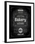 Bakery Label Poster, Chalk Typographic Design-Ozerina Anna-Framed Art Print