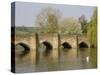 Bakewell Bridge and River Wye, Derbyshire, England, United Kingdom, Europe-Rolf Richardson-Stretched Canvas