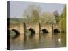 Bakewell Bridge and River Wye, Derbyshire, England, United Kingdom, Europe-Rolf Richardson-Stretched Canvas