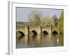 Bakewell Bridge and River Wye, Derbyshire, England, United Kingdom, Europe-Rolf Richardson-Framed Photographic Print