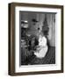 Baking Bread at Home for School Project, ca. 1914-null-Framed Giclee Print