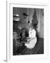 Baking Bread at Home for School Project, ca. 1914-null-Framed Giclee Print