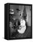 Baking Bread at Home for School Project, ca. 1914-null-Framed Stretched Canvas