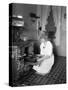 Baking Bread at Home for School Project, ca. 1914-null-Stretched Canvas