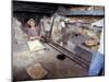 Baking Bread in a Wood-Fired Oven, Morocco-Merrill Images-Mounted Premium Photographic Print