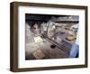 Baking Bread in a Wood-Fired Oven, Morocco-Merrill Images-Framed Photographic Print