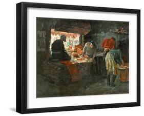 Baking Flat Bread-Zhang Yong Xu-Framed Giclee Print