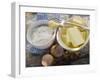 Baking Ingredients (Butter, Yeast), Pastry Brush, Fork-Foodcollection-Framed Photographic Print