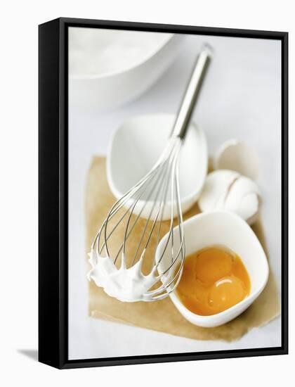 Baking Ingredients (Egg Yolk and Beaten Egg White)-Ira Leoni-Framed Stretched Canvas