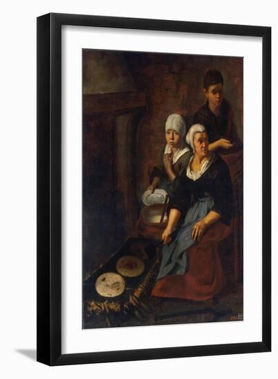 Baking of Flat Cakes, 1645-1648-Bartolome Esteban Murillo-Framed Giclee Print