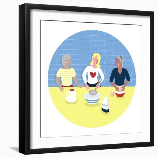 Baking Party-Claire Huntley-Framed Giclee Print