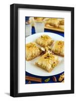 Baklava, Filo Pastry with Honey and Pistachios, Greece, Europe-Nico Tondini-Framed Photographic Print
