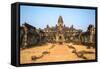 Bakong Prasat Temple in Angkor Wat Complex, Siem Reap, Cambodia-mazzzur-Framed Stretched Canvas