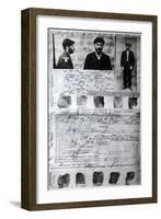 Baku Police Form of the Political Criminal J Jugashvili (Stali), 1910-null-Framed Giclee Print