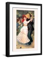 Bal a Bougival-Pierre-Auguste Renoir-Framed Art Print