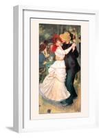 Bal a Bougival-Pierre-Auguste Renoir-Framed Art Print