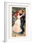 Bal a Bougival-Pierre-Auguste Renoir-Framed Art Print