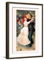 Bal a Bougival-Pierre-Auguste Renoir-Framed Art Print