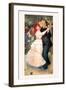 Bal a Bougival-Pierre-Auguste Renoir-Framed Art Print