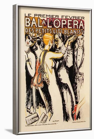 Bal a l'Opera-null-Framed Art Print