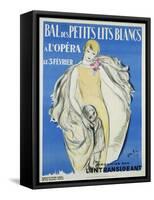 Bal Des Petits Lits Blancs Dance Ball Poster-Maurice Vertes-Framed Stretched Canvas