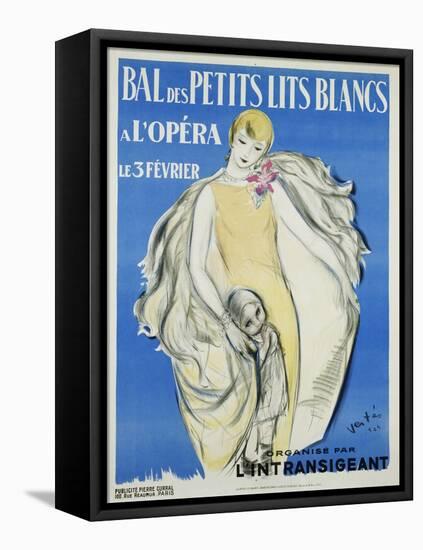 Bal Des Petits Lits Blancs Dance Ball Poster-Maurice Vertes-Framed Stretched Canvas