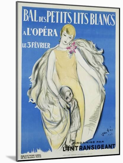 Bal Des Petits Lits Blancs Dance Ball Poster-Maurice Vertes-Mounted Giclee Print